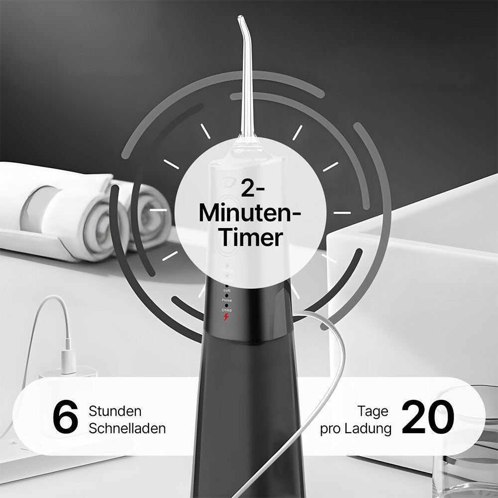 Smyli ProFlow 2.0 - Tiefenreine Reinigung und gesundes Zahnfleisch dank präziser Wasserstrahl-Technologie