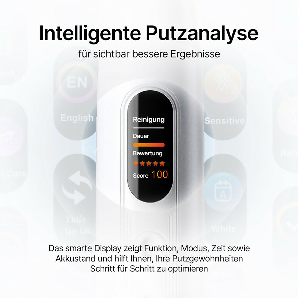 Smyli ProSonic V1 – Professionelle Zahnreinigung mit Schalltechnologie für glattere Zähne und optimale Mundhygiene