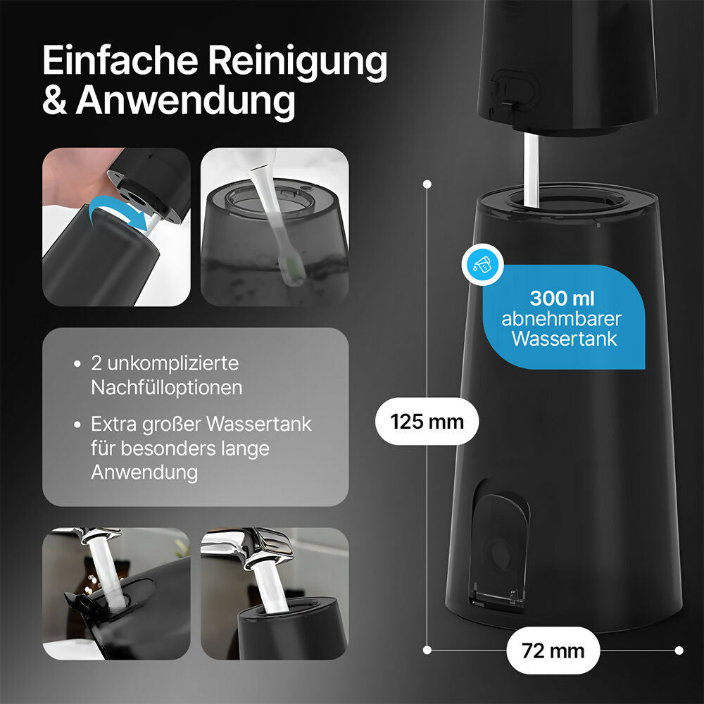 Smyli ProFlow 2.0 - Tiefenreine Reinigung und gesundes Zahnfleisch dank präziser Wasserstrahl-Technologie